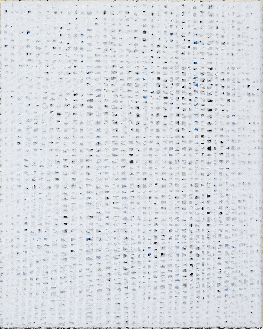 Nikola Dimitrov, Winterreise, 2023, Pigmente, Bindemittel auf Leinwand, 25  20 cm